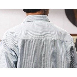 Urban pinstripe double pocket shirt 1258