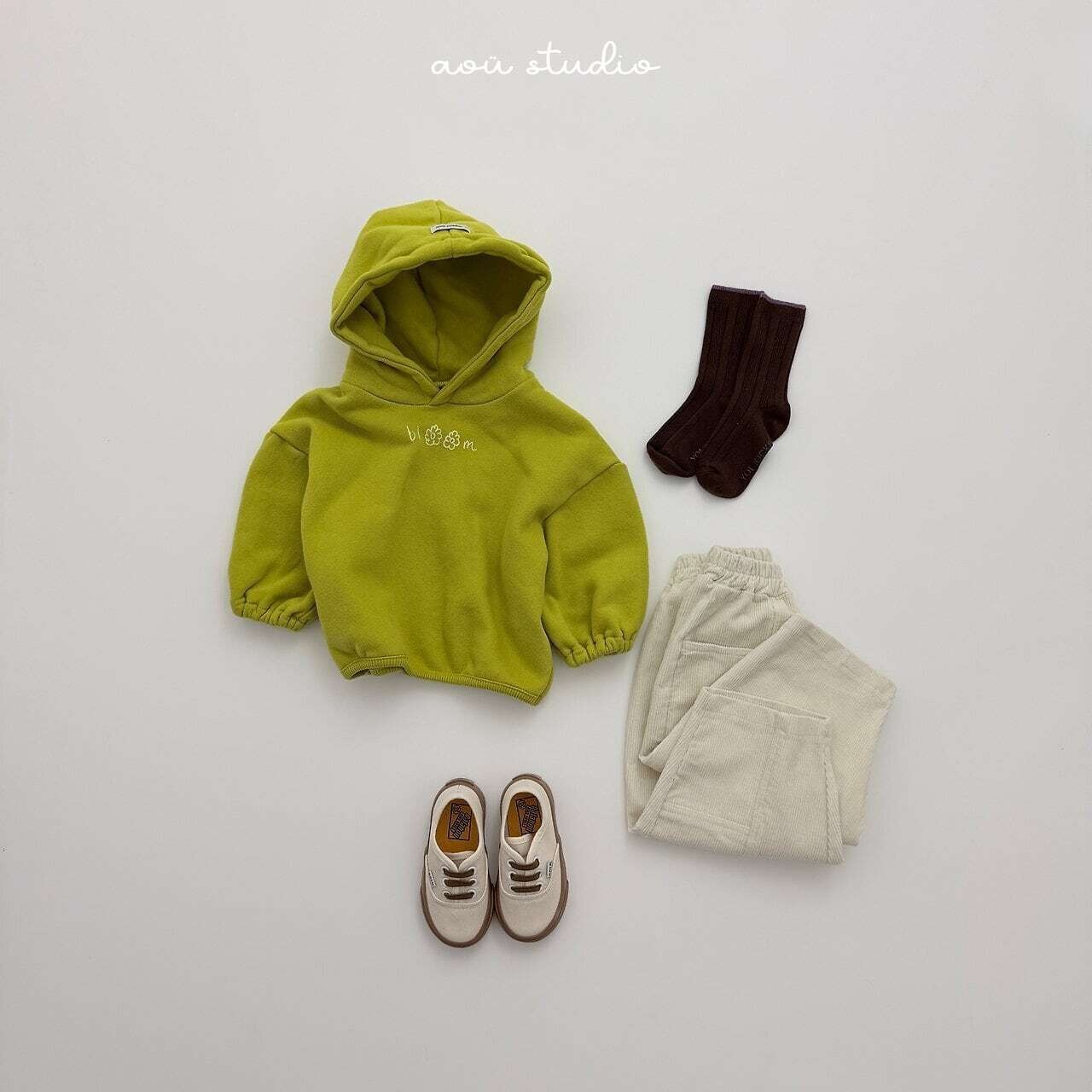 〖取寄〗韓国子供服 / 26winter / aoustudio /ボリュームシルエット フードMTM / キッズ服 *XS~L*