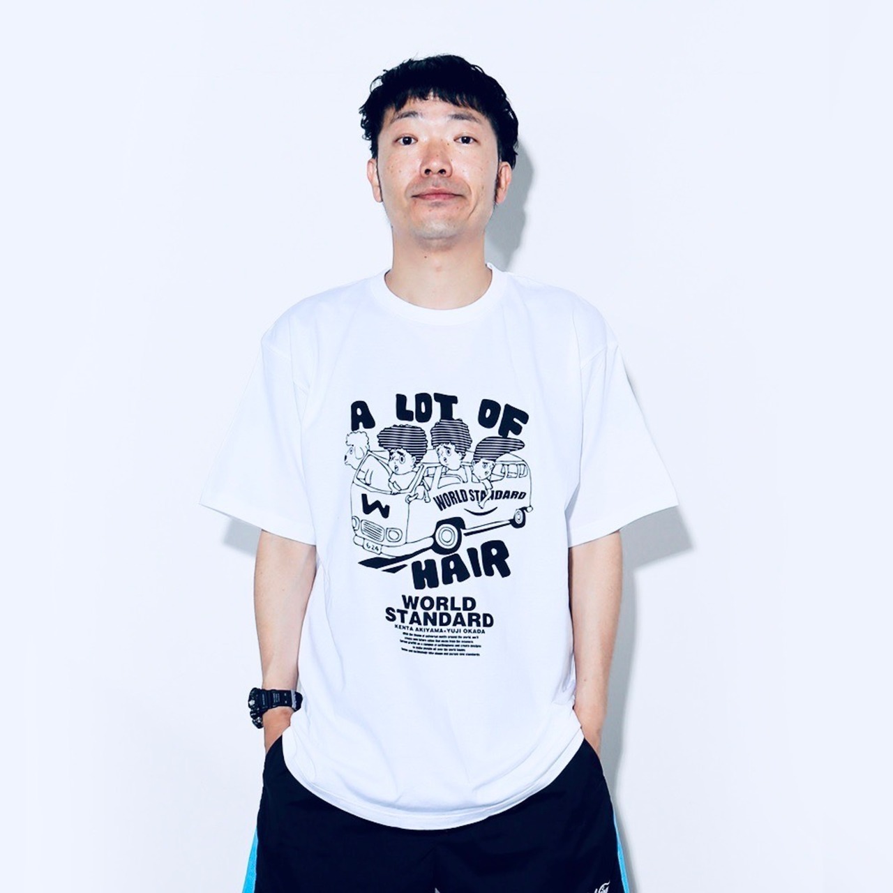 【数量限定】WORLD STANDARD×アキナ秋山コラボクルーネックプリントTシャツ/WSHT-103