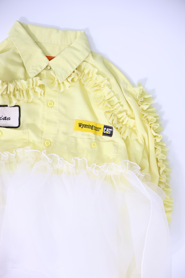 frill shirt tops