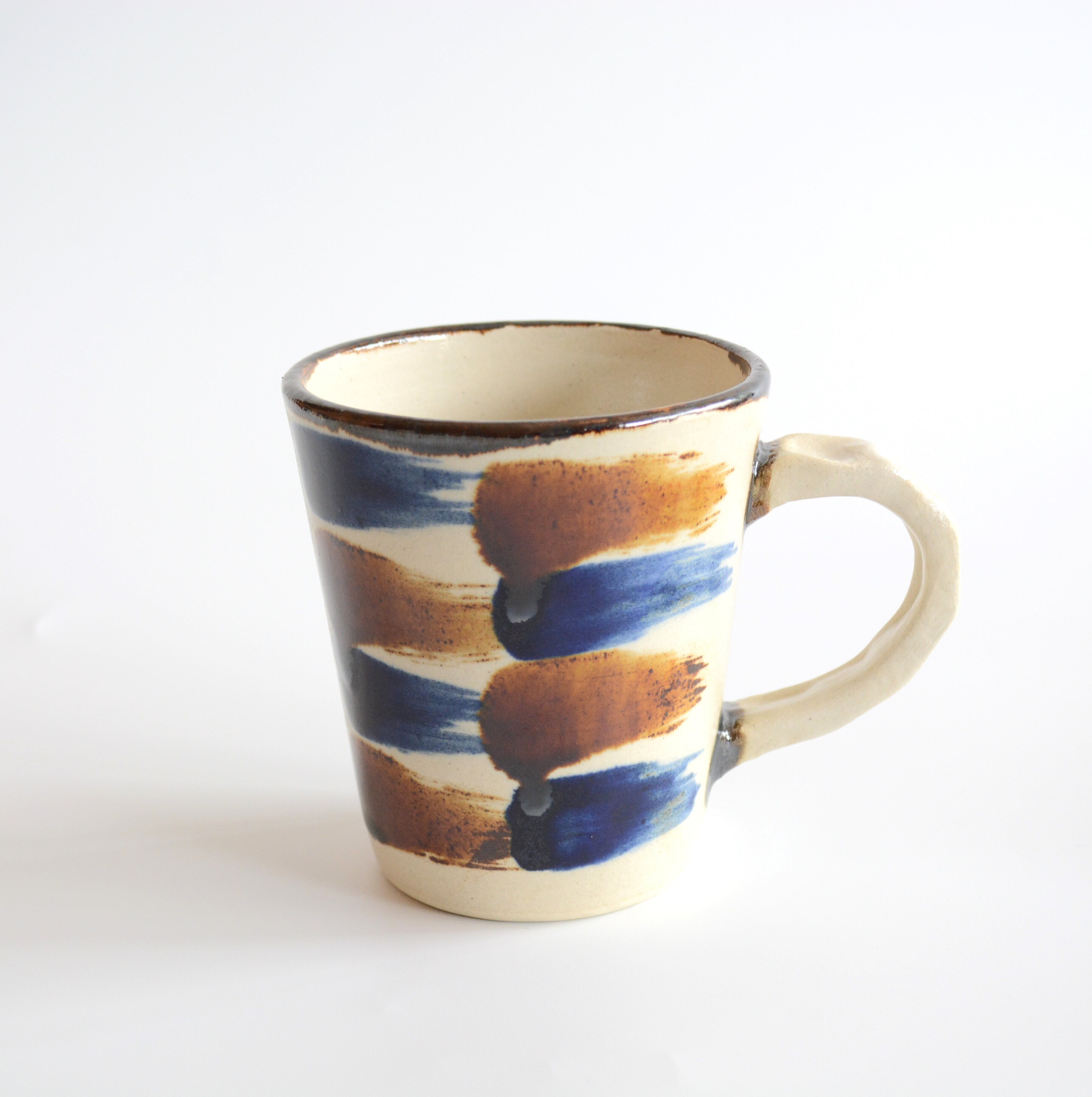 やちむん 工房くばやー】 刷毛・青茶 マグカップ | 岡山｜器と雑貨