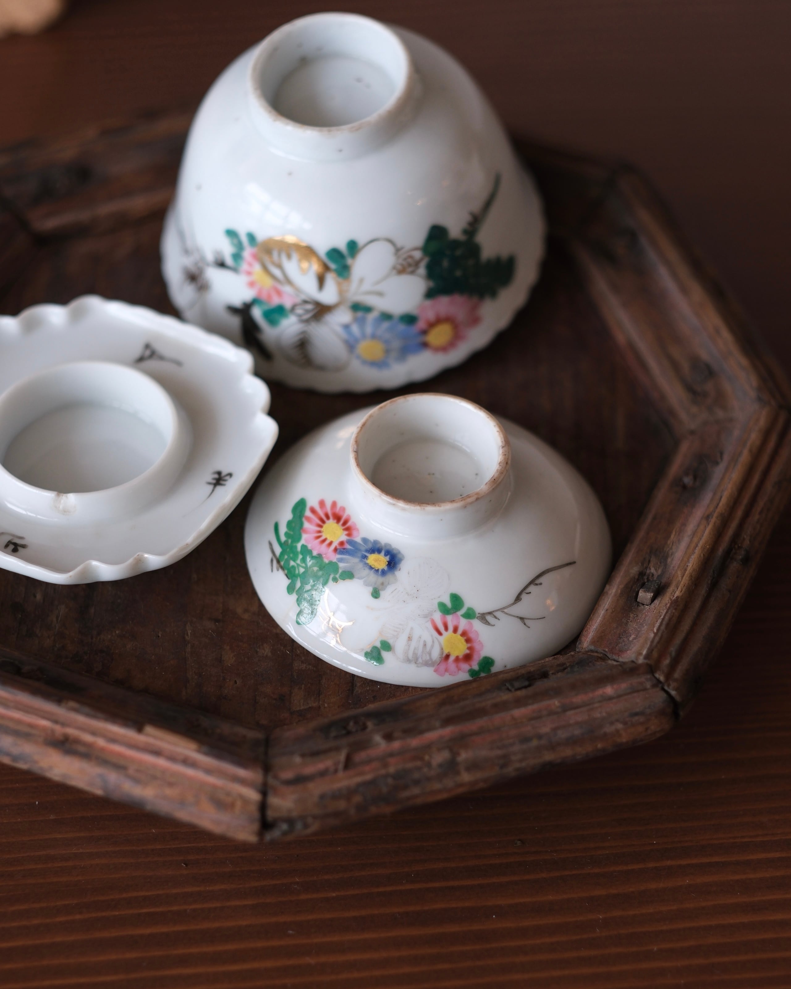 絵付け蓋碗 中華民国時代＜P001＞ | 茶樓雨香