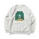 NEWAGE CLUB / MUSIUM CREW NECK "AMNH" ASH