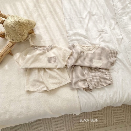 [black bean kids]  may bebe short pants set