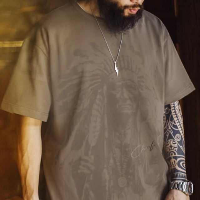 Vintage All Over Print Cotton Tee（GV360）