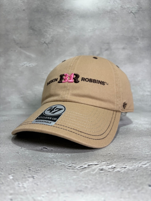 '47 CLEAN UP/クリーンナップ  サーティワン アイスクリーム コラボ キャップ 31 チョップドチョコレート ベージュ