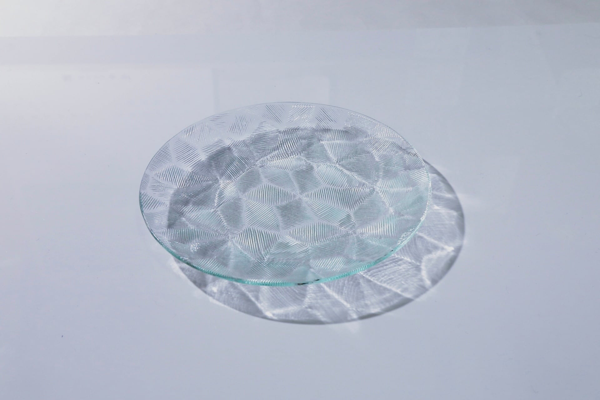 昭和型ガラス「きらら」 皿 円形 中(Φ150mm)