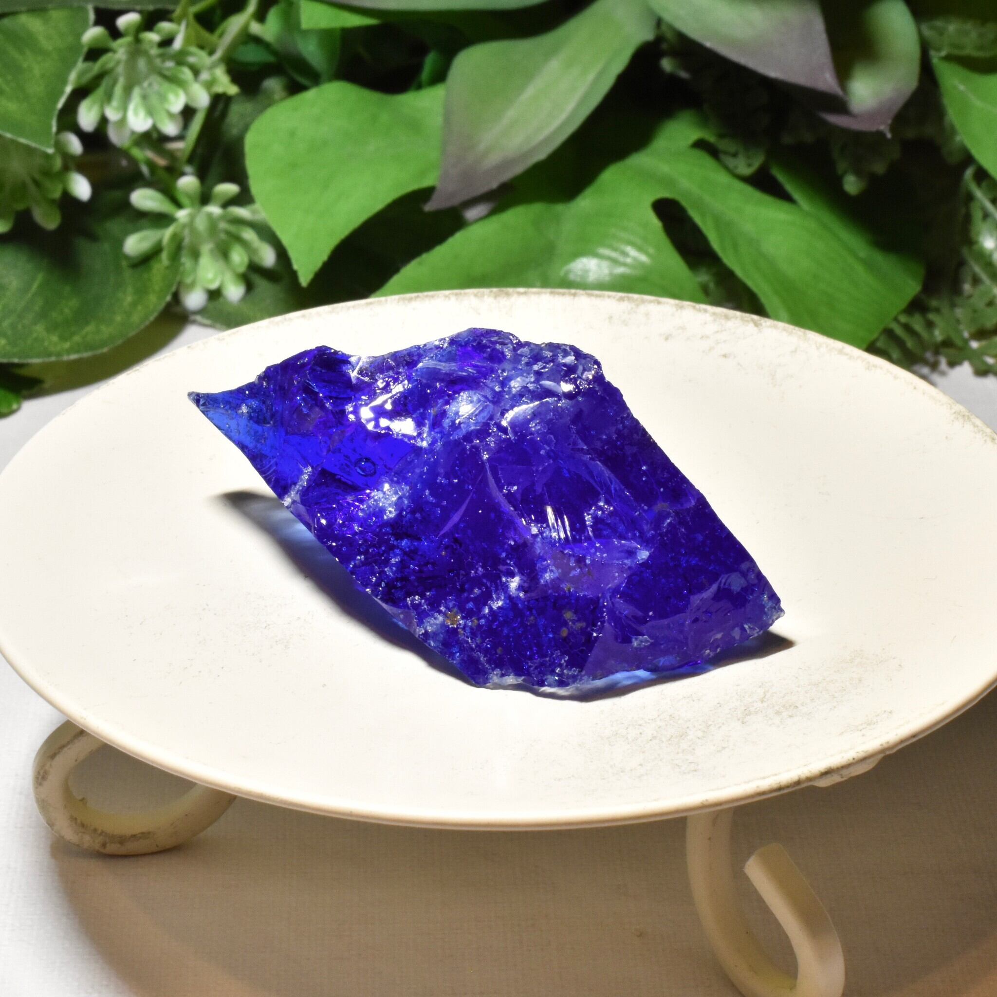 シエラネバダ産 アンダラクリスタル原石 結晶入りコバルトブルー