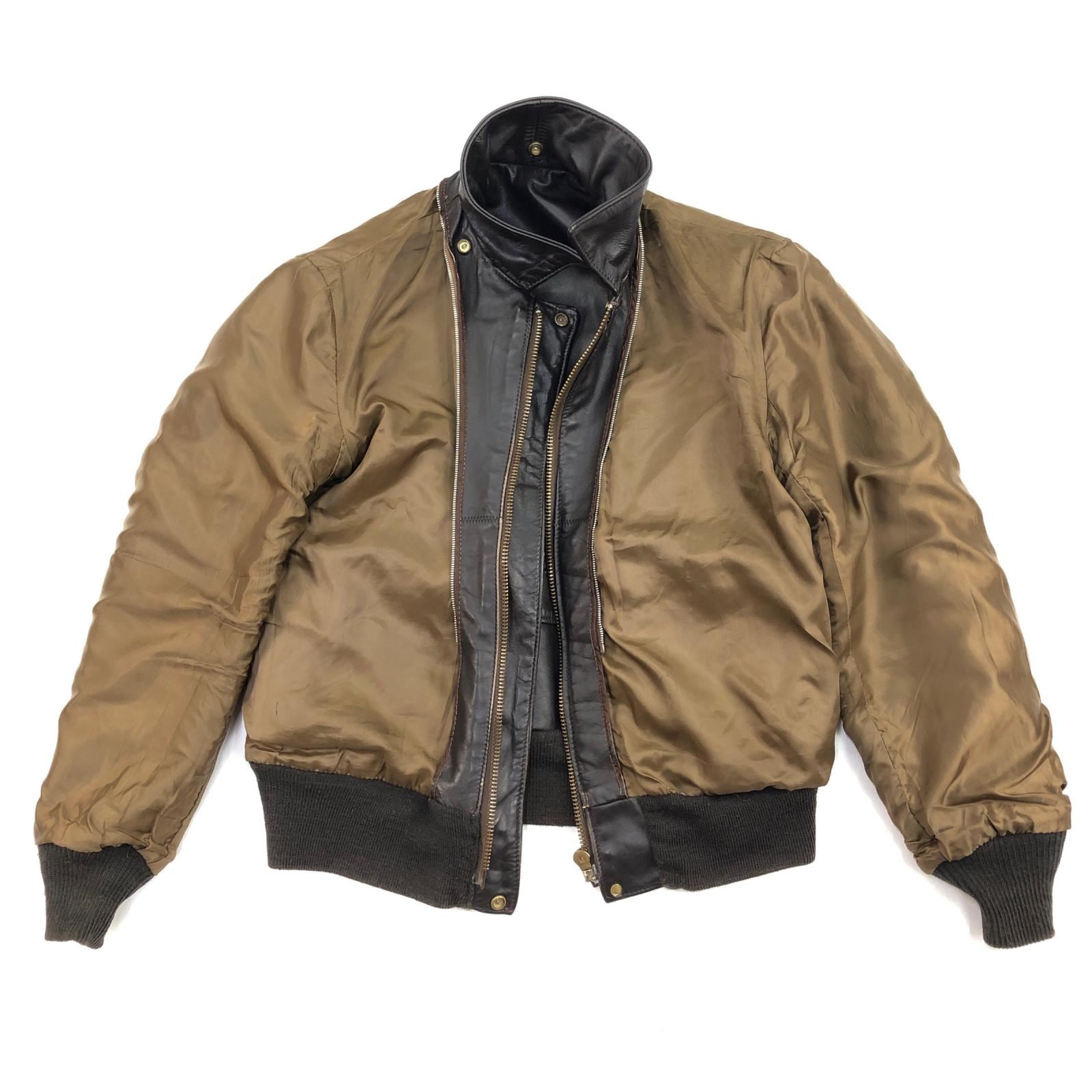 SCHOTT ショット 70- 80年代 USA製 684SM レザーフライトジャケット 襟