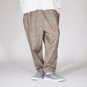 着物リメイク テーパードパンツ 古布 ゆったり メンズ２L