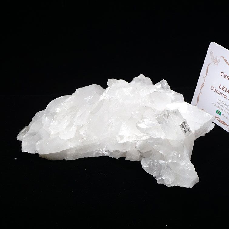 水晶 クラスター ブラジル ミナスジェライス州 コリント産 レムリアンシード 証明書付属 一点物 282-270