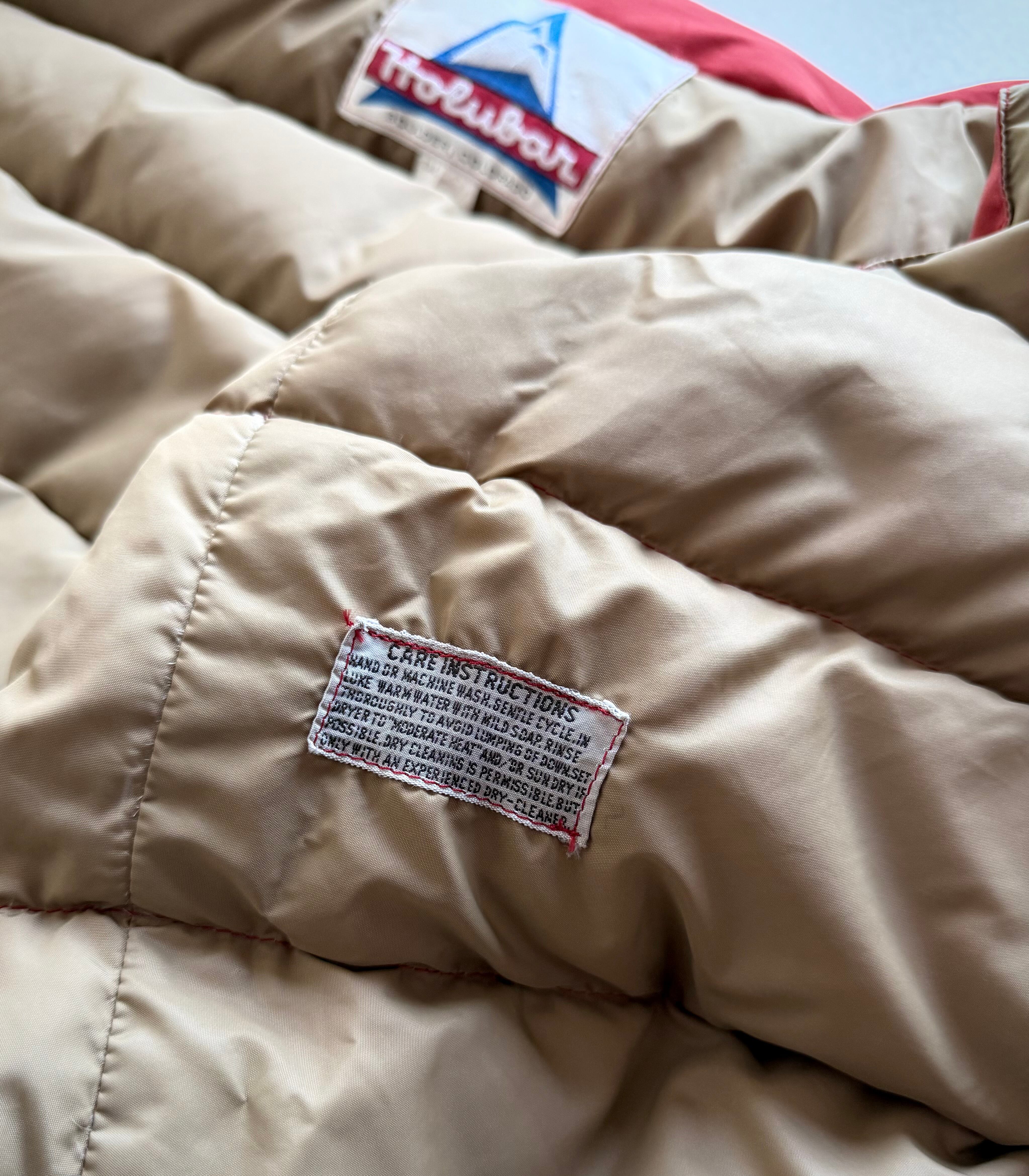 70s “ HOLUBAR ” DOWN VEST BRICK RED OLD VINTAGE 1970s ホルバー