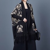 オープンフロント フリンジ カーディガン  00201