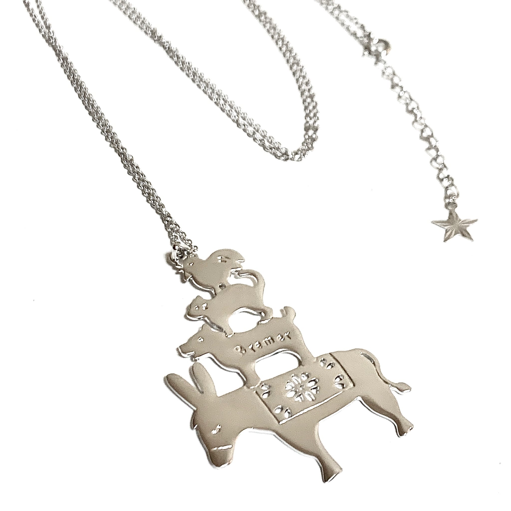 ブレーメンの音楽隊ネックレス SLV | 【torinica accessories