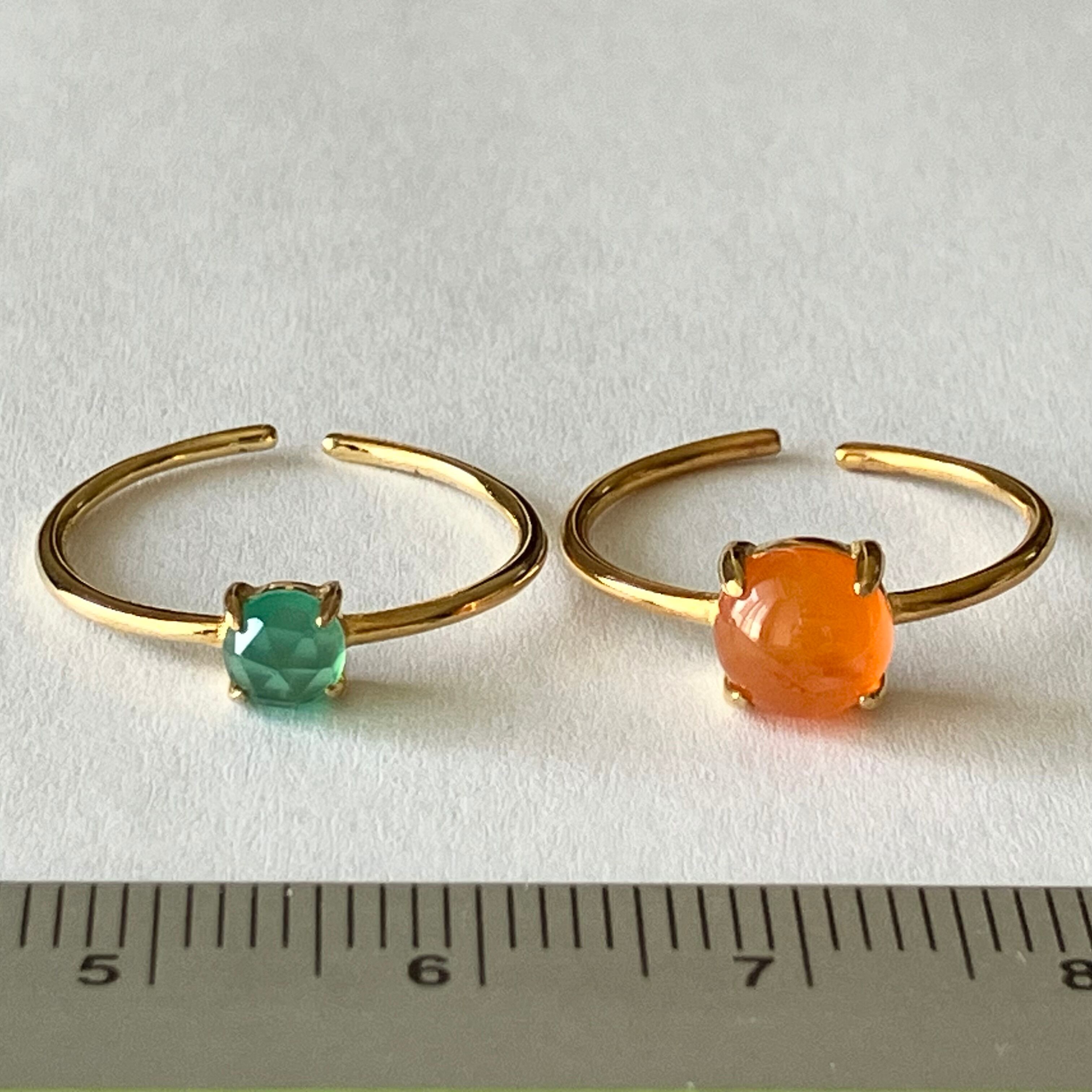 カーネリアンとグリーンオニキスのリングセット＊ | SOUTHWEST