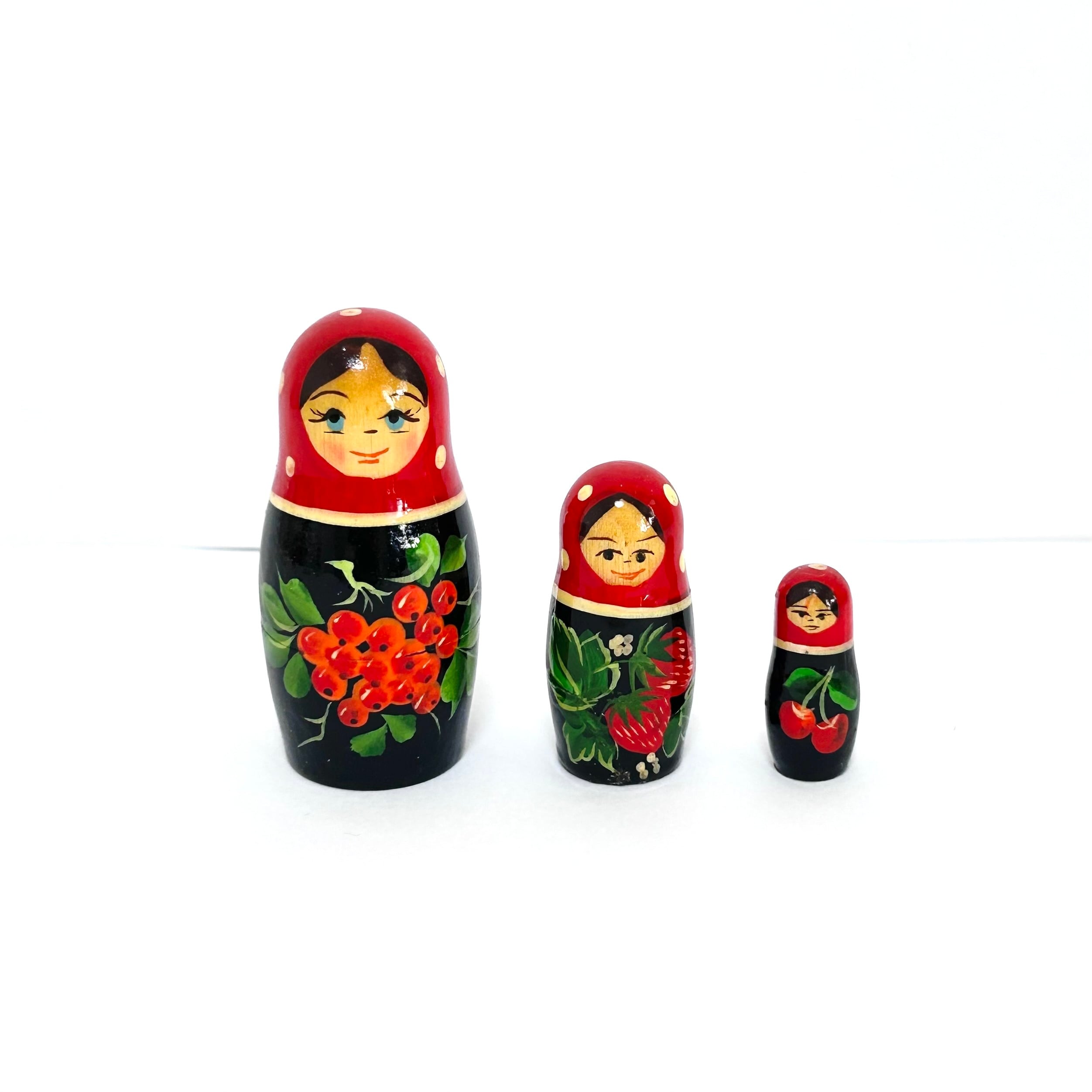 フルーツ マトリョーシカ 13cm 6ピース ロシア製 セミョーノフ
