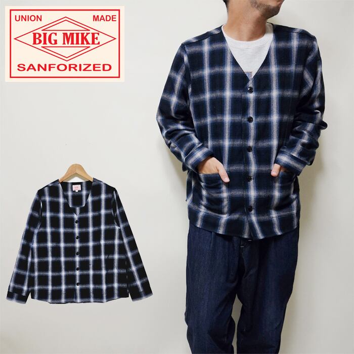 Мサイズ　BIG MIKE ビッグマイク　カーディガン　ブラック 楽天市場】ビッグマイク BIG MIKE カーディガン メンズ ヘビー