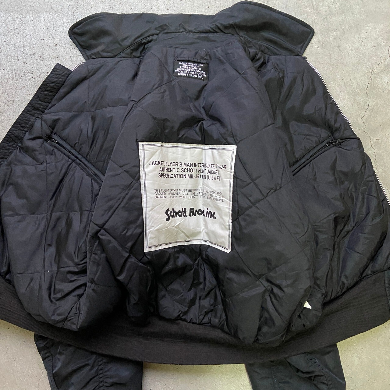 Schott ショット CWU-R ミリタリー フライトジャケット メンズM 古着 