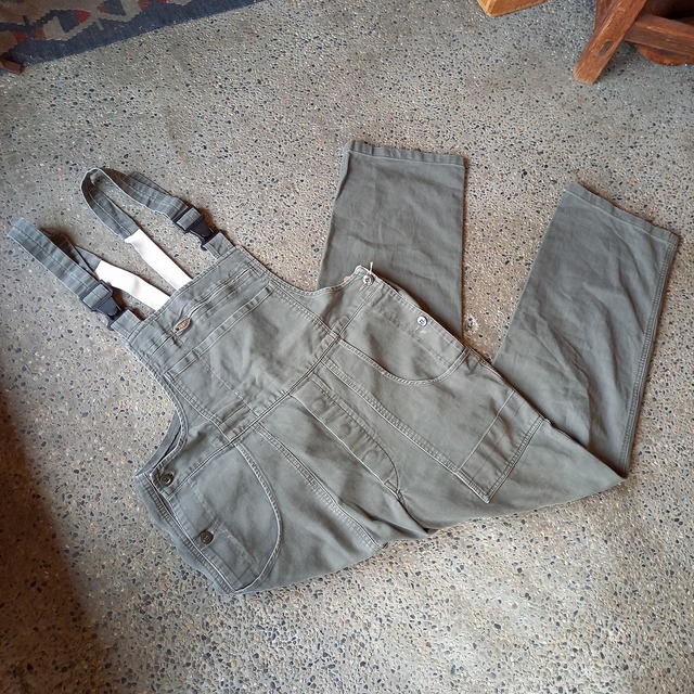 ドイツ製 コットンピケ オーバーオール used [111045]