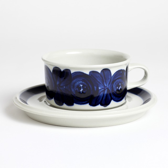 ARABIA アラビア Anemone アネモネ ティーカップ＆ソーサー - 66 北欧ヴィンテージ