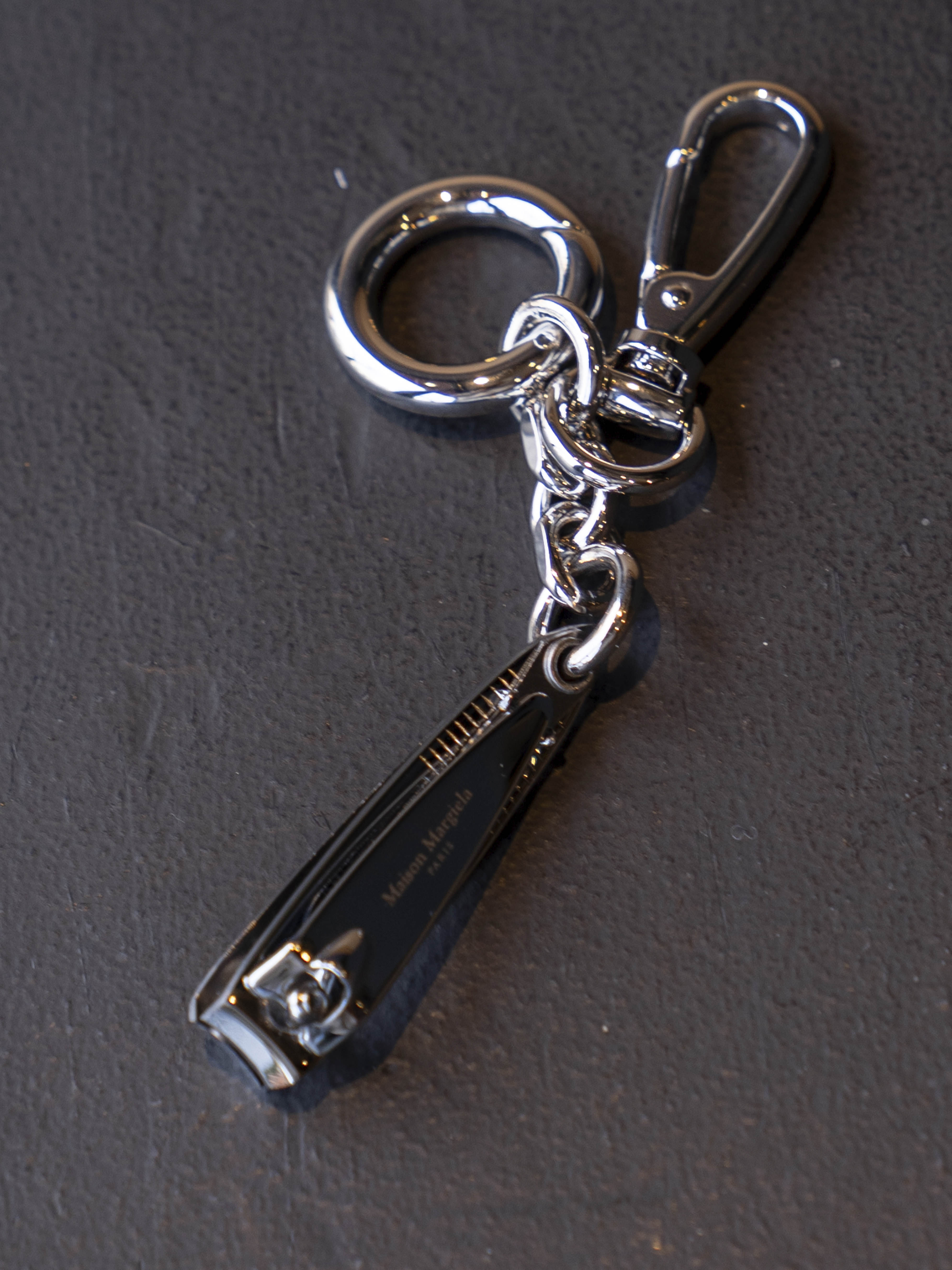 BPS MAISON MARGIELA KEYRING NAIL CUTTER Silver SA1UA0015P8834H7161