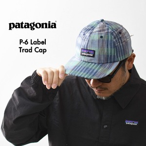 Patagonia [パタゴニア正規代理店] P-6 Label Trad Cap [38296] P-6 ラベル・トラッド・キャップ・MEN'S / LADY'S・MASL(MeltAway:Still.Blue) [2026SS]