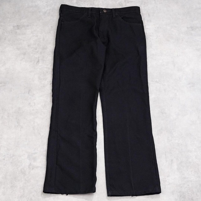 ラングラー ランチャー W34 スラックス フレア 古着 90s 黒 20647