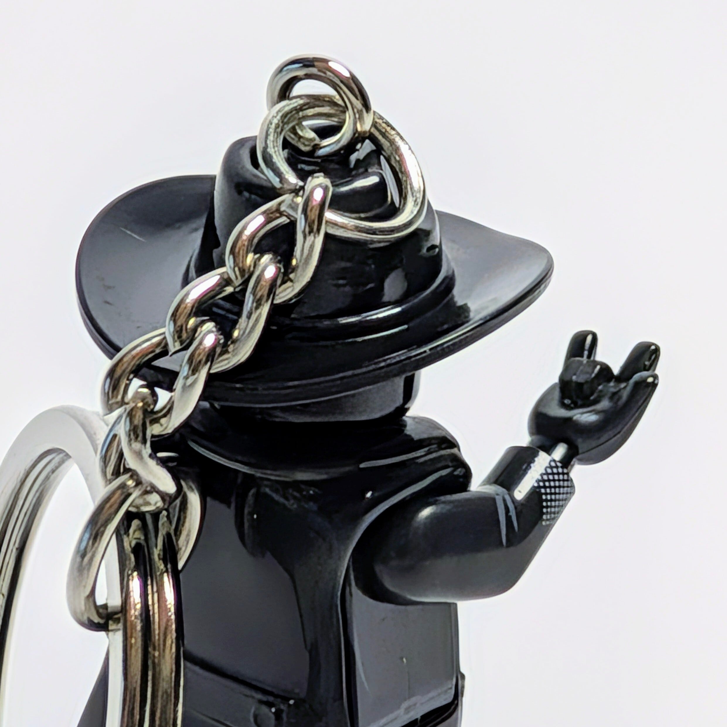 ★ブロックフィギュアキーホルダー★【 Spider-Noir スパイダーノワール 】スパイダーマン / MARVEL / マーベルコミックス〚アメリカン雑貨 アメトイ〛