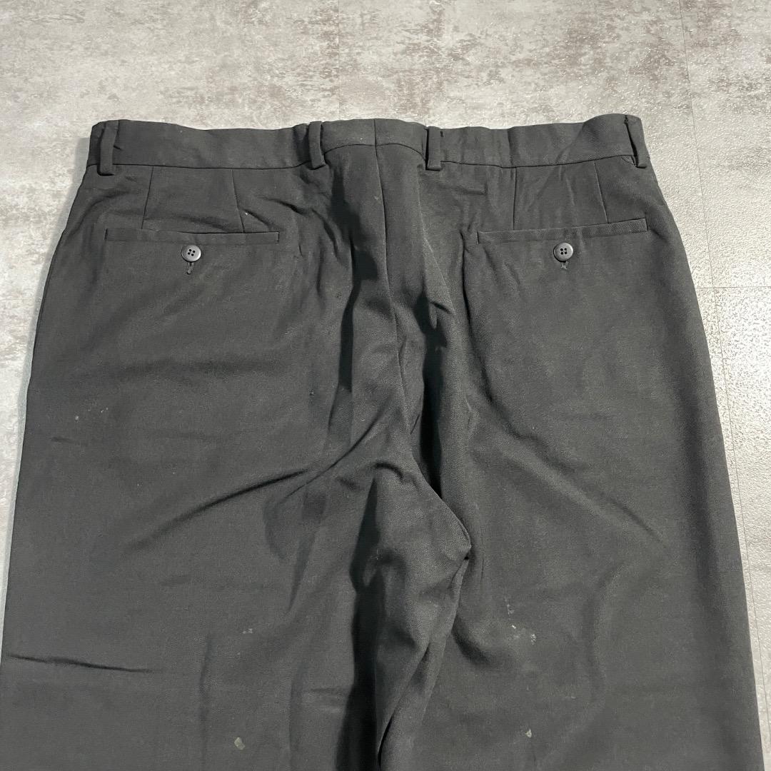 90-00s GIORGIO ARMANI イタリア製 slacks 00s GIORGIO ARMANI black slacks | ib2