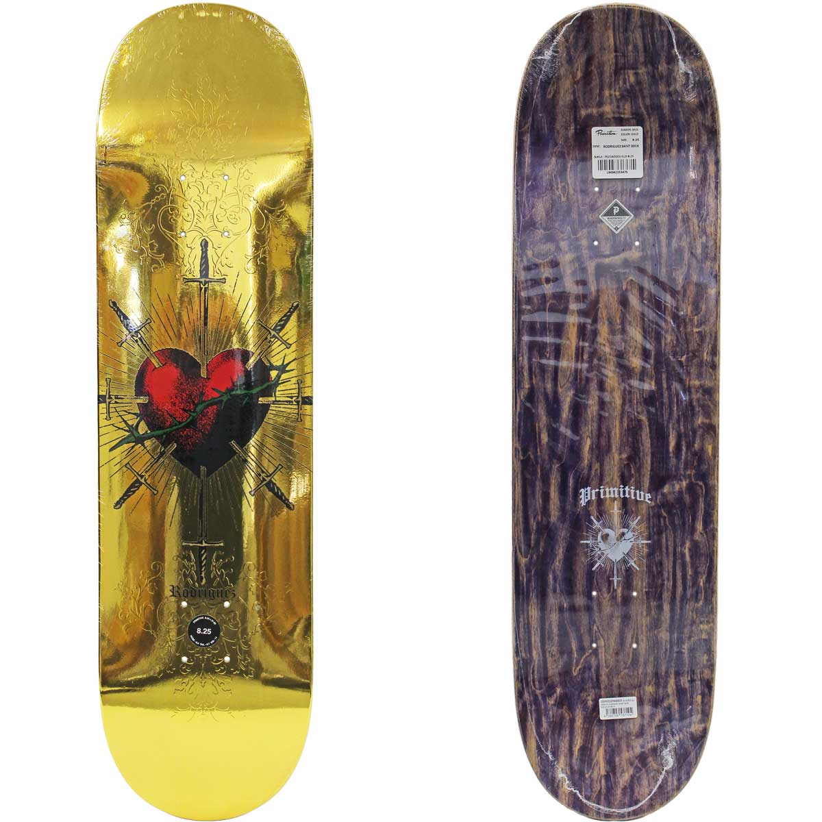 Primitive Rodriguez スケートボードデッキ 8.25インチ 6fc65b79cec88f325e8c9a4979c797