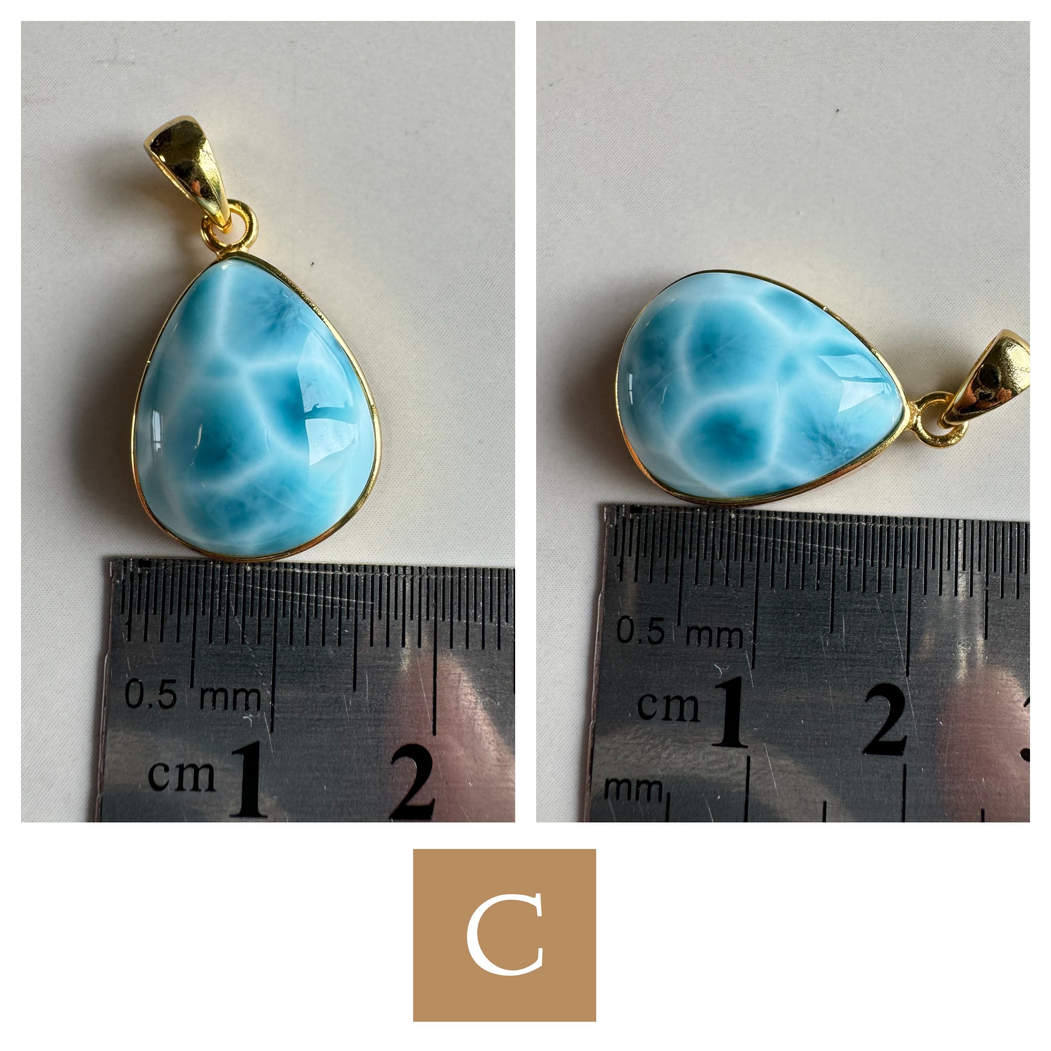 Sランク Larimar necklace(セミオーダーラリマーネックレス