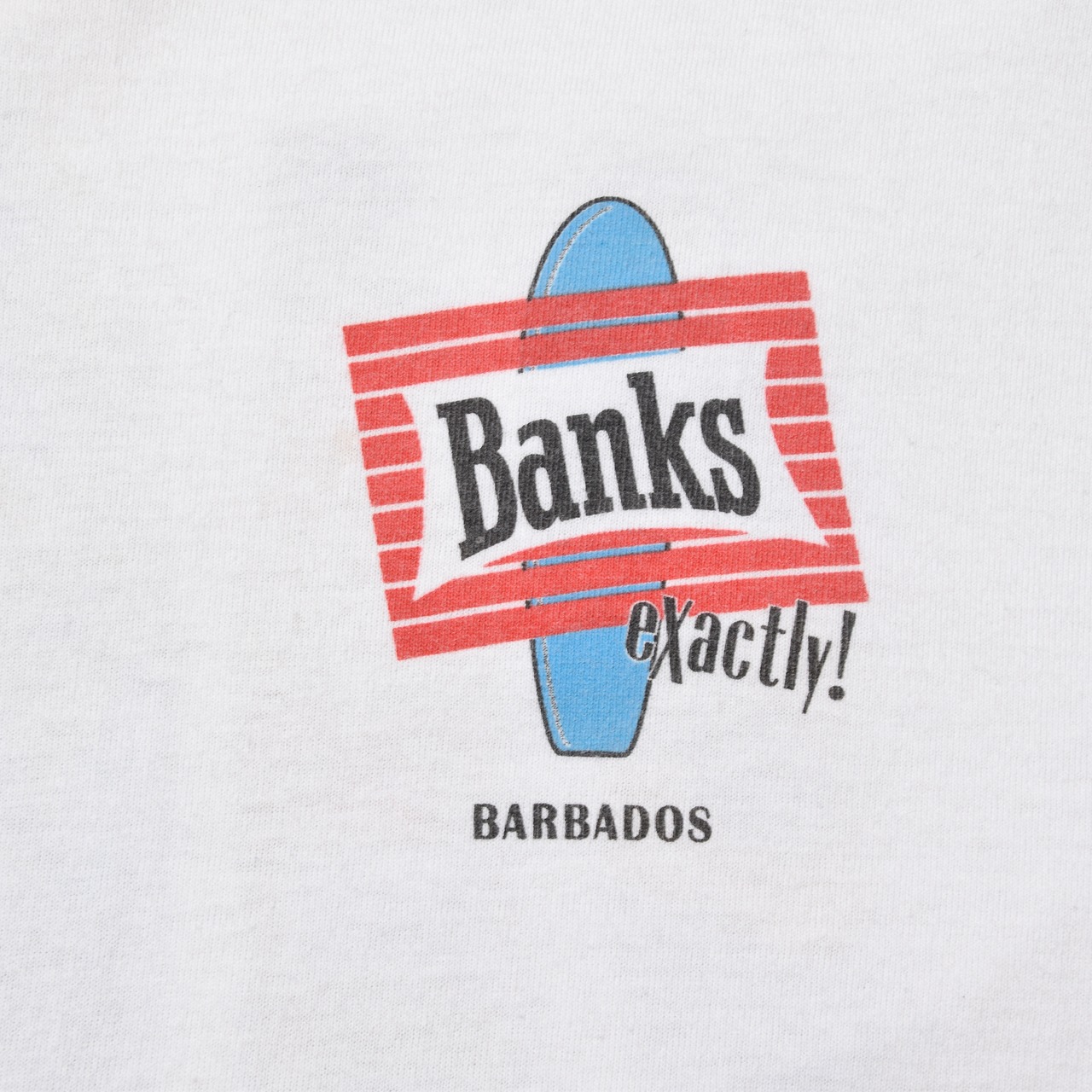 90s-00s Banks Beer プリントTシャツ ホワイト