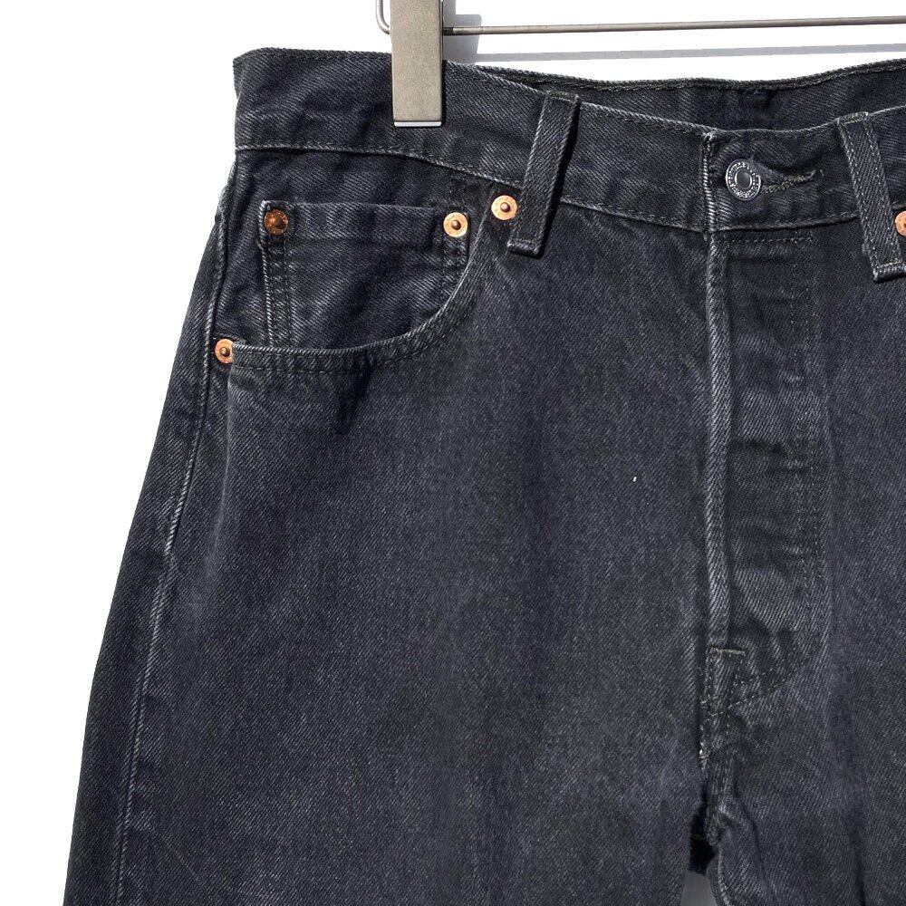 Levis 501 Black [Levis 501-0660 Made in Egypt] Vintage Black Denim