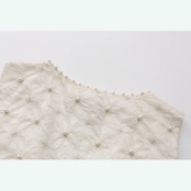 ビクトリアンエレガンス:金糸刺繍とお花とパールビーズのベスト Y0136