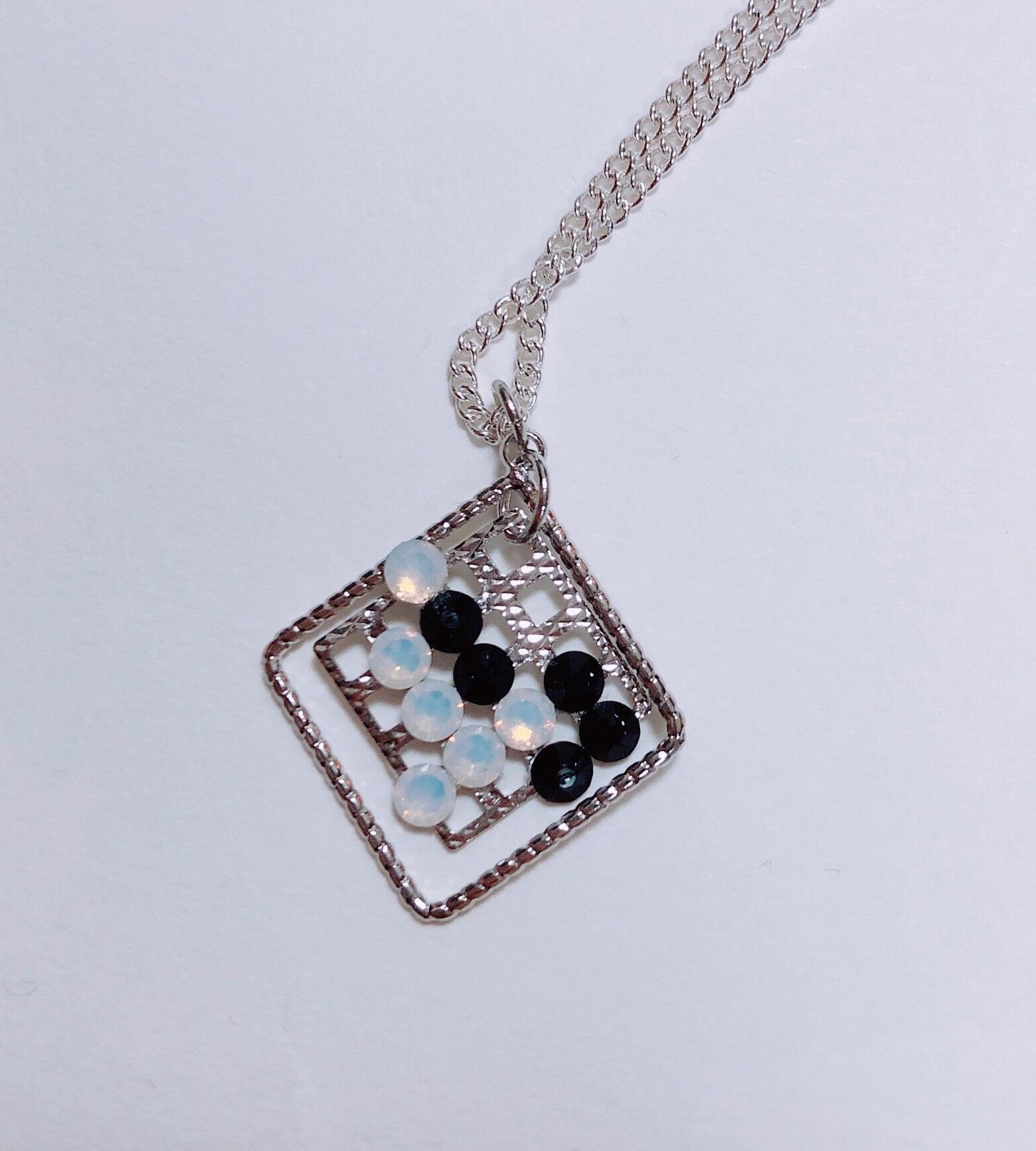 詰碁 ネックレス ペンダント（45㎝） 囲碁アクセサリー | 囲碁倶楽部爛柯