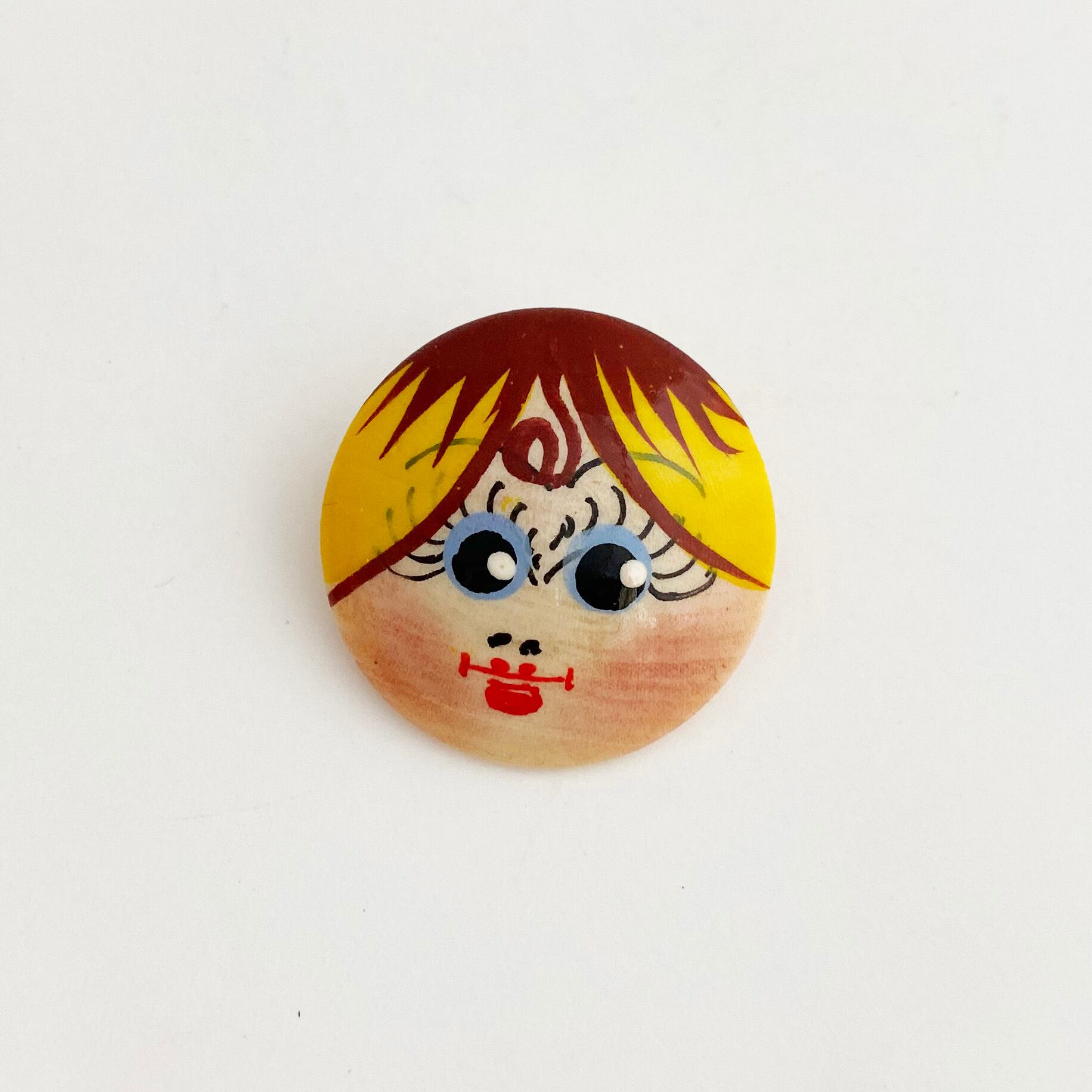 マトリョーシカ顔バッチ（小）