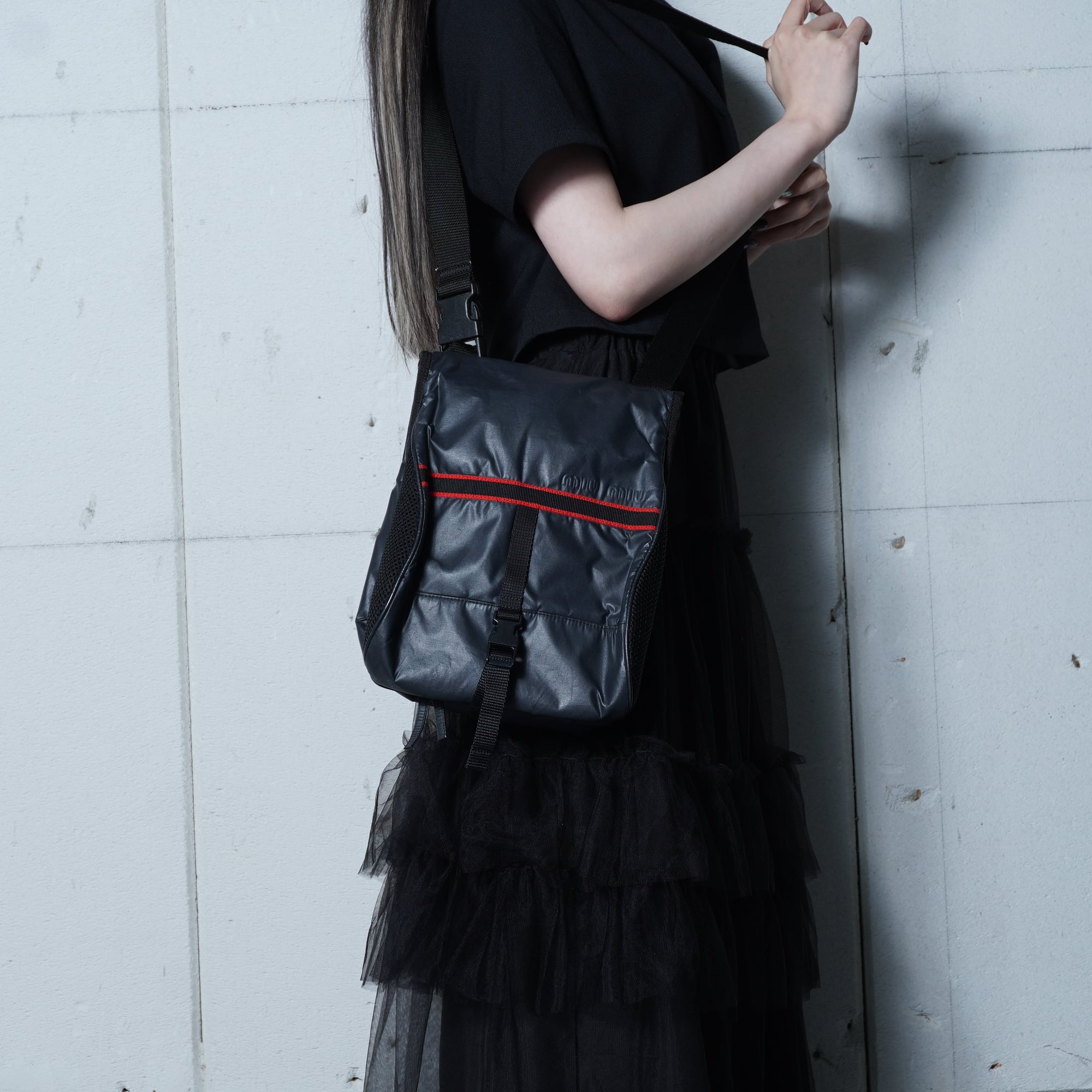 MIU MIU】 ミュウミュウ archive ショルダーバッグ black | MIXHIVE