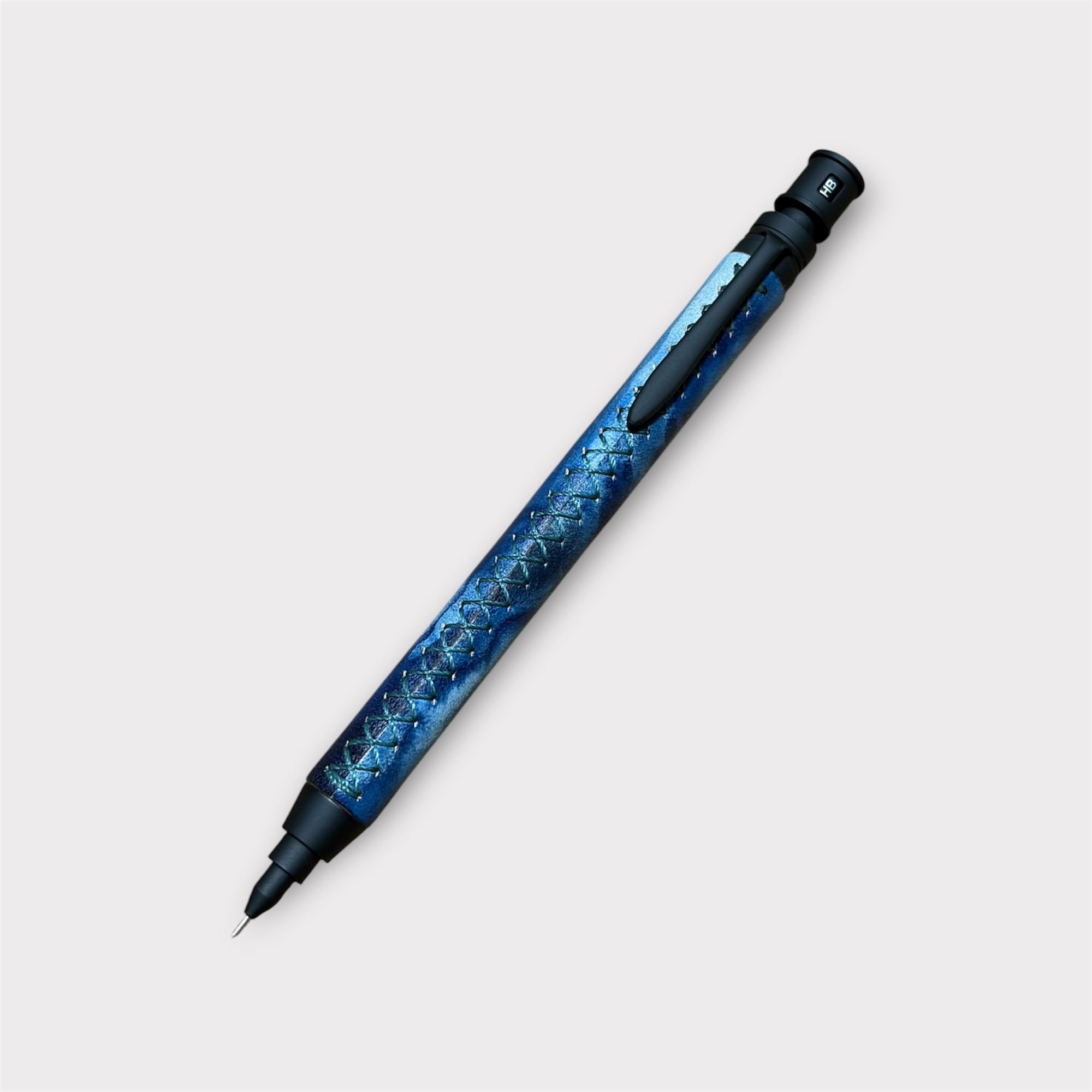 革ペン 瀬戸内の空(薄藍) MDS1 シャープペンシル | TAKE SEA LEATHER