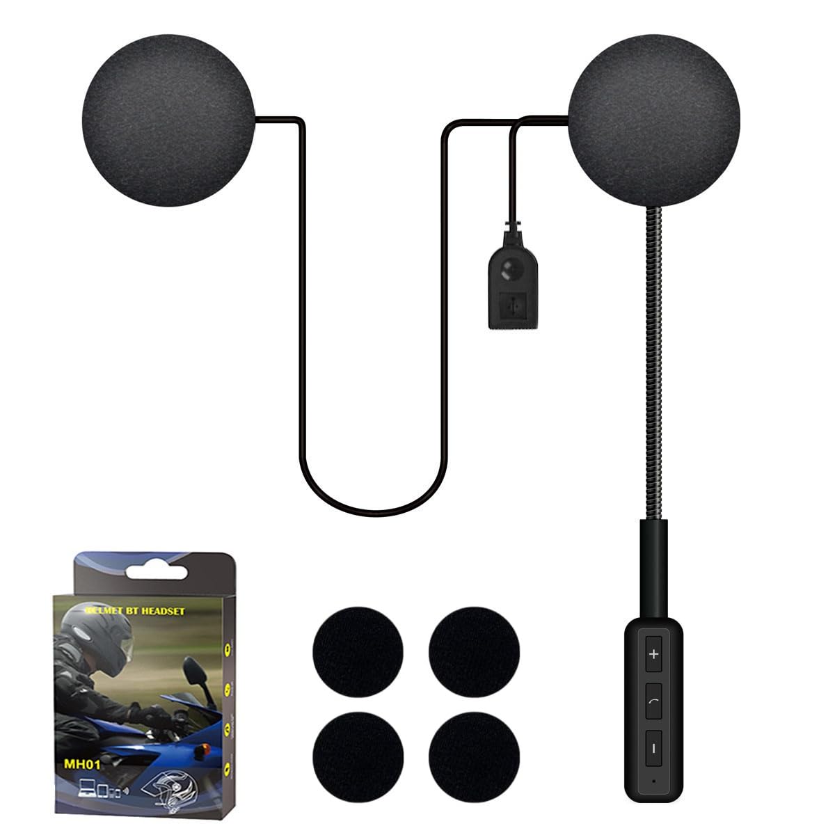 【在庫のみ】【最新型改良】 オートバイヘルメット ヘッドセット イヤホン バイク インカム インカム バイク用 スピーカー bluetooth 5.0 クリアな音質 操作簡単 取り付けが簡単 クリアな音声ナビゲーション ノイズ消減 ハンズフリー 着信自動応答 ステレオ音楽/音声制御/通話 音量調節 日本語マニュアル付き