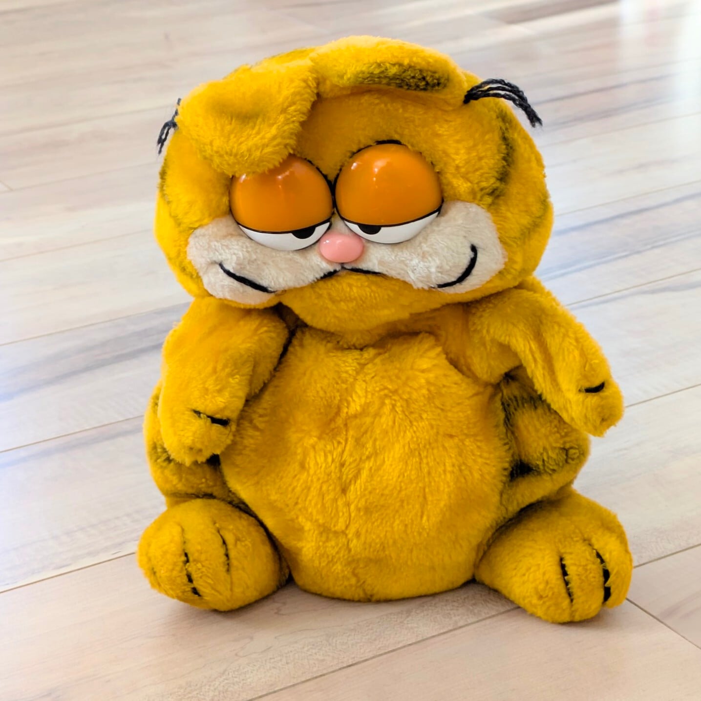 ☆ VINTAGE 1980年代初期 ☆【 Garfield ( ガーフィールド ) 】『 ガーフィールド ハンドパペット 』ぬいぐるみ プラッシュ plush 1980年代年製 〚アメリカン雑貨 アメトイ〛