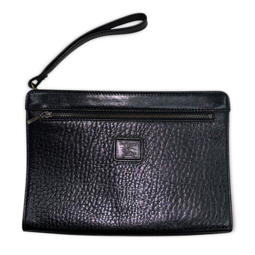 90s burberrys  clutch bag 黒　クラッチバッグ　バーバリー
