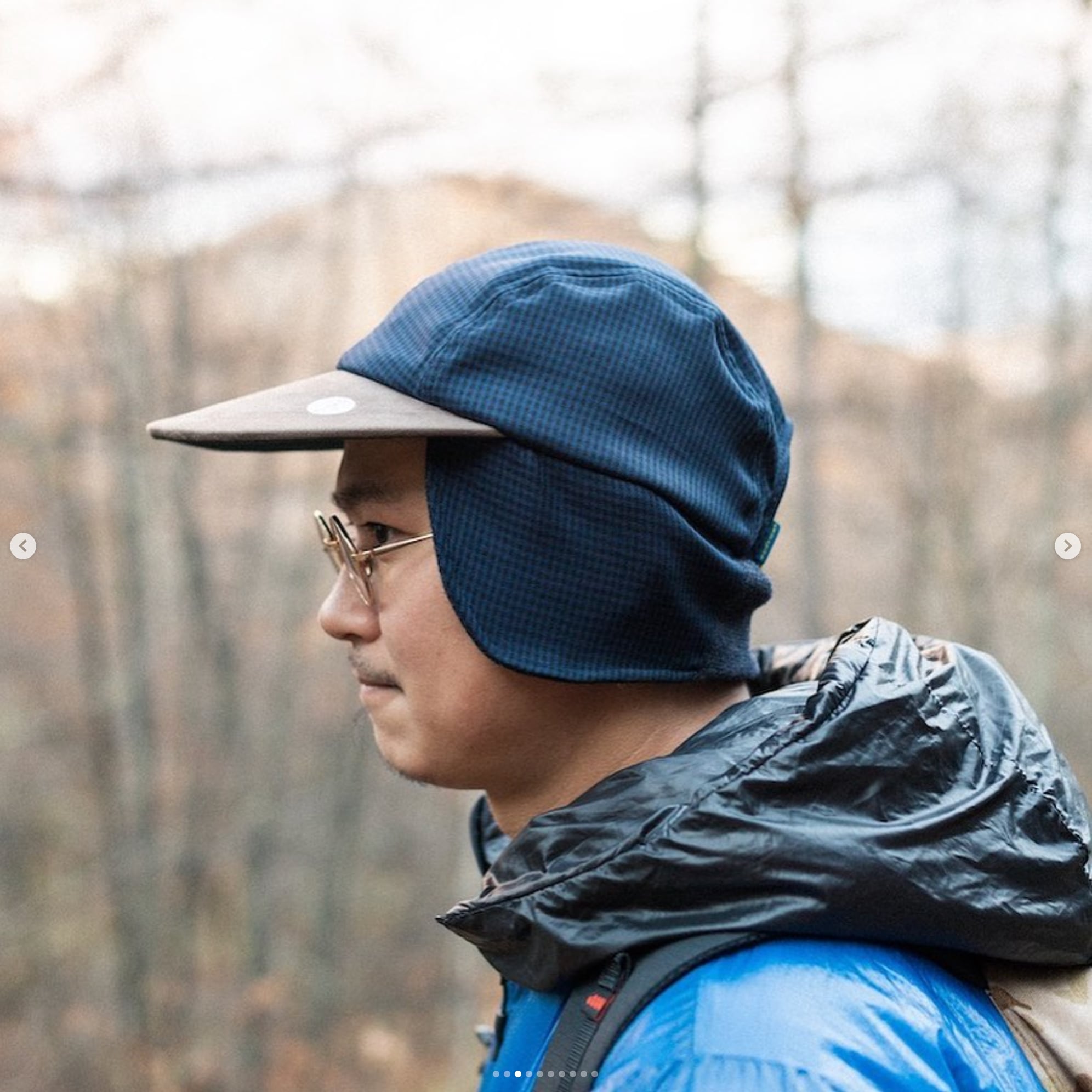 velo spica ヴェロスピカ Pluto Cap col.Navy Check プルートキャップ velo spica ヴェロスピカ Pluto Cap col.Navy Check プルートキャップ