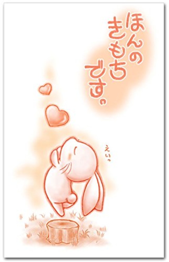 おもしろポチ袋 ｢ほんの気持ち・ウサギ｣ かわいい祝儀袋 ５枚入り お年玉袋