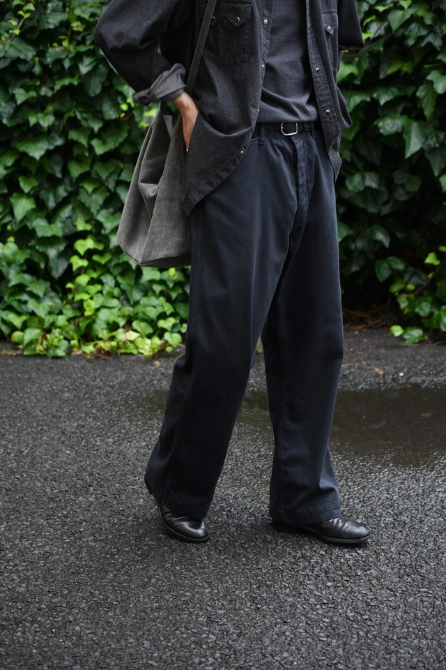 BAUTH / SATIN FLISCO PANTS (CHARCOAL)