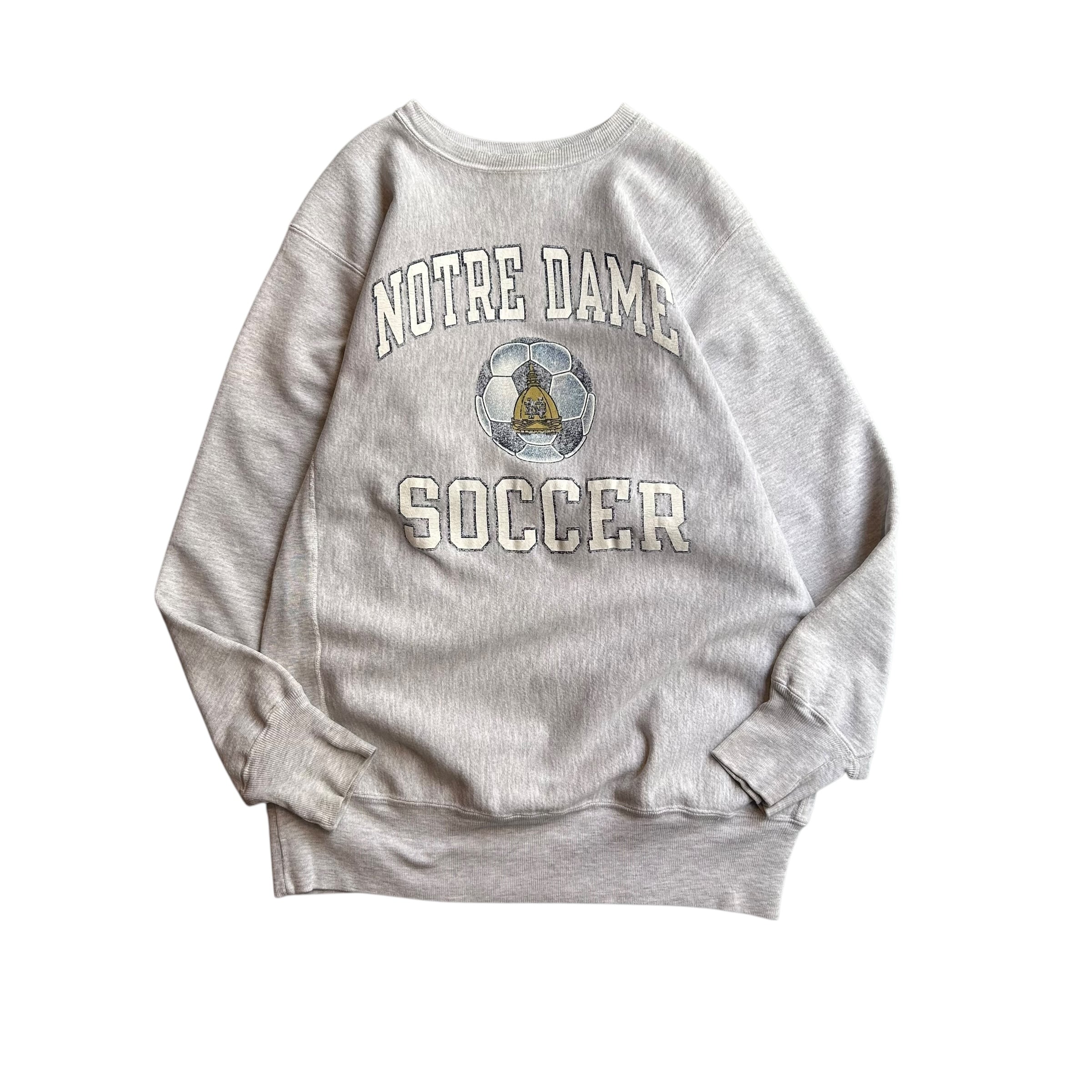 【古着】90’s ”Champion” Reverse Weave NOTRE DAME SOCCER