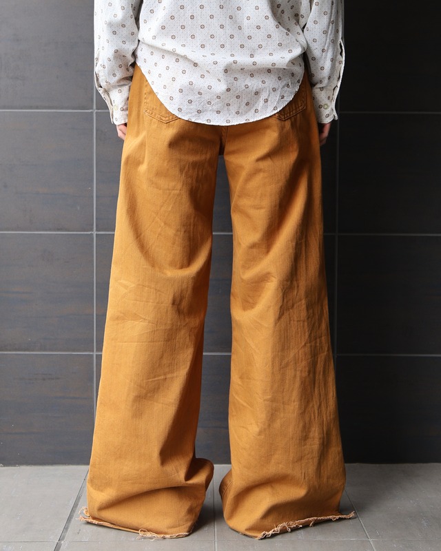 Super wide flare denim pants