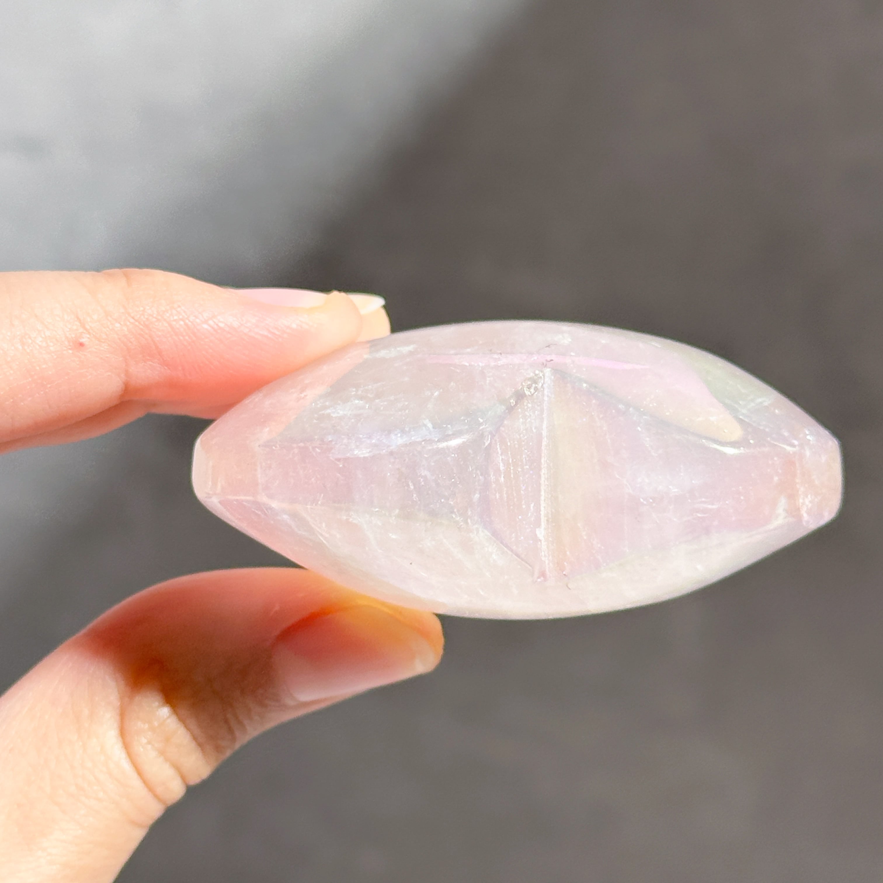 ♡エンジェルオーラローズクォーツ ハート91♡ Angel Aura Rose Quartz