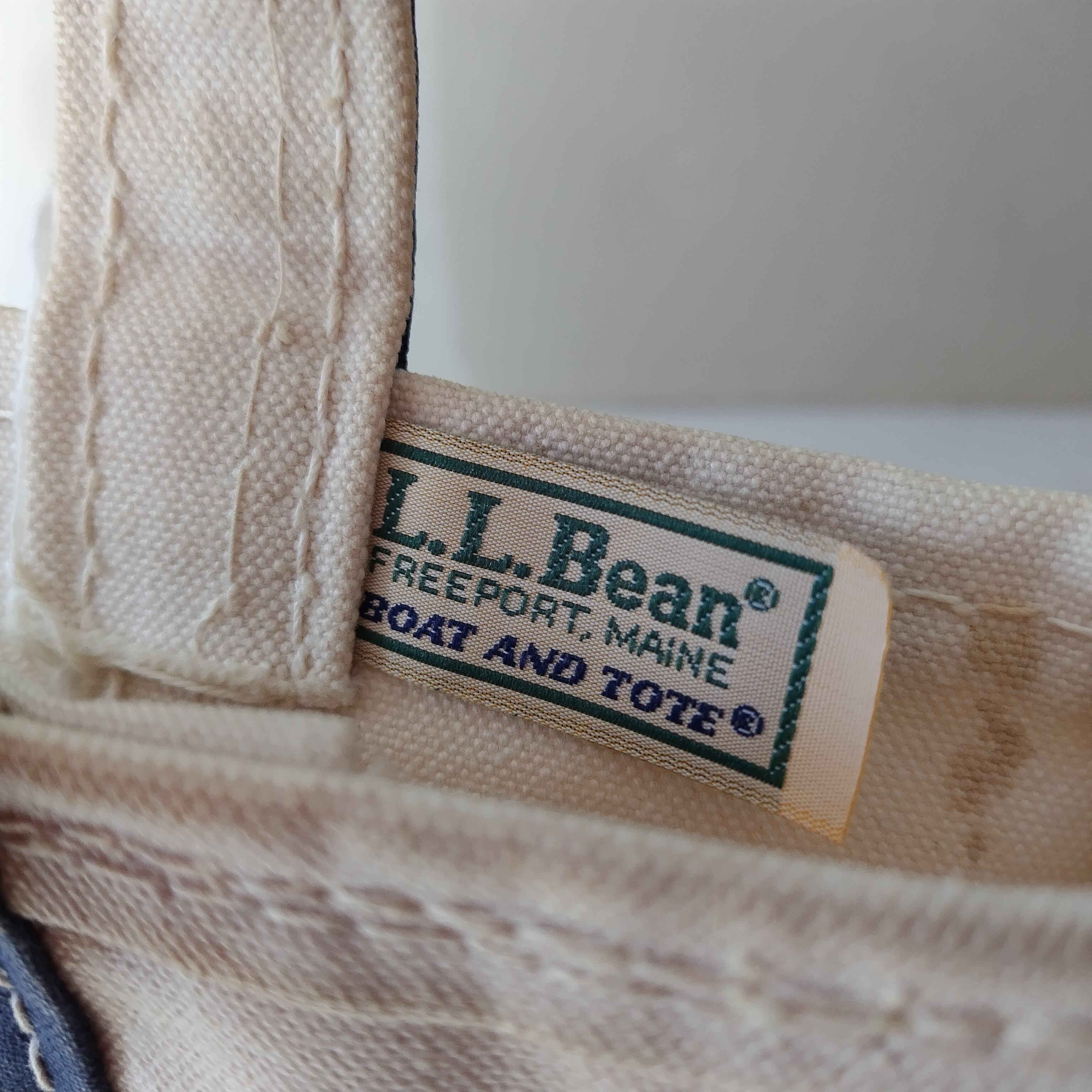 70's L.L.Bean BOAT AND TOTE BAG サイドタグllbean