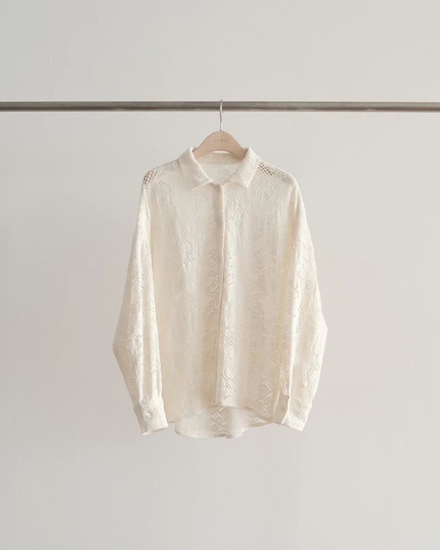 (予約) ounce / Bon crochet shirt 1color