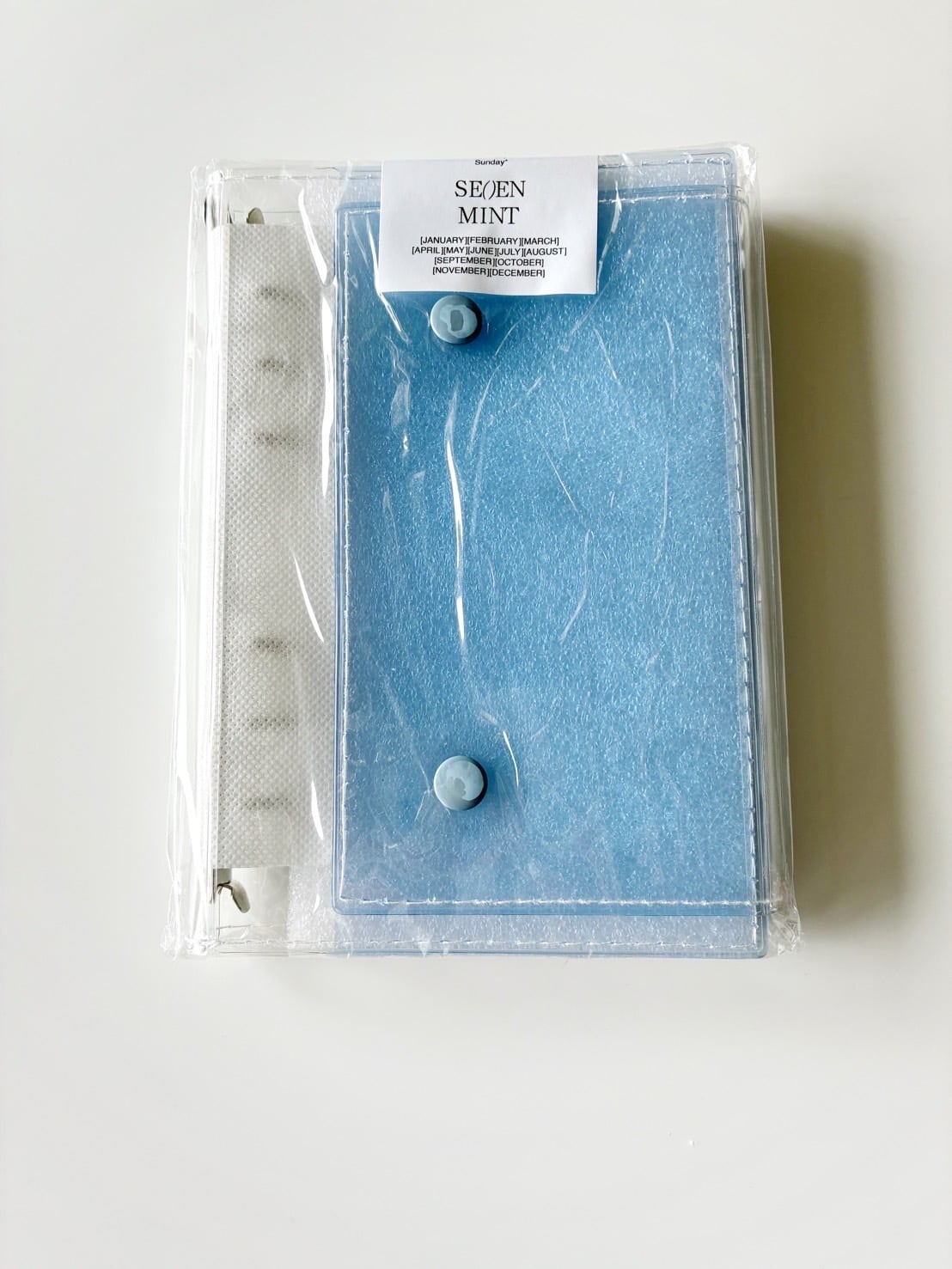 SEVEN MINT A6 3-Fold Clear Binder (clear) | huee.